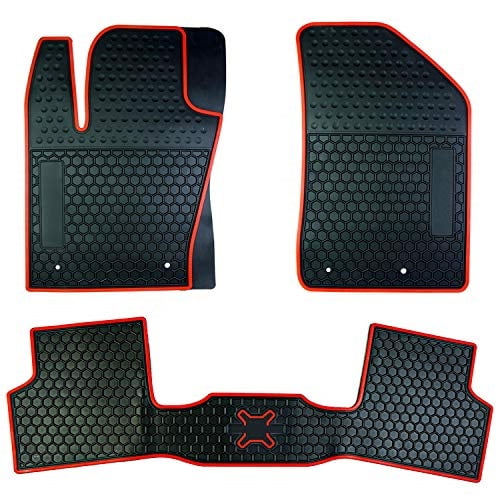 Front and Rear All Weather Protection TPE Automotive Floor Mats for 2016 2017 2018 Jeep Renegade,Black 3 Pieces TURBOSII For Jeep Renegade Floor Mats Liners Front and Rear All Weather Protection TPE Automotive Floor Mats for 2016 2017 2018 Jeep Renegade,Black 3 Pieces TURBOSII For Jeep Renegade Floor Mats Liners
